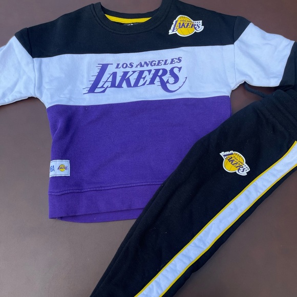 NBA Kids Sweatpants & Joggers - Purple, Black, and Gray - Picture 1 of 2